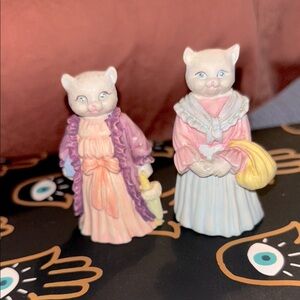 J.C. Vintage mini cat figurines